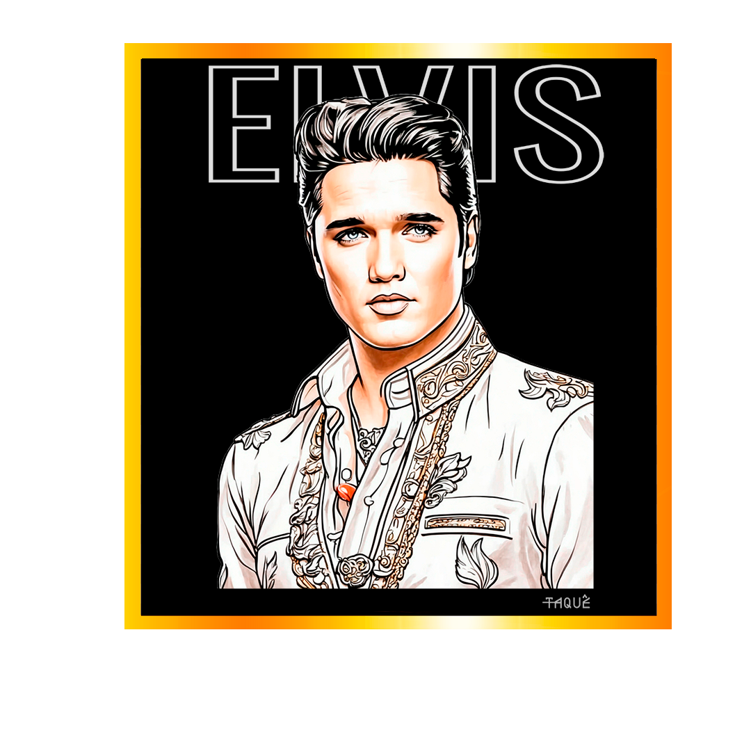 Nome do produto: Camiseta Plus Size Lendas - Elvis