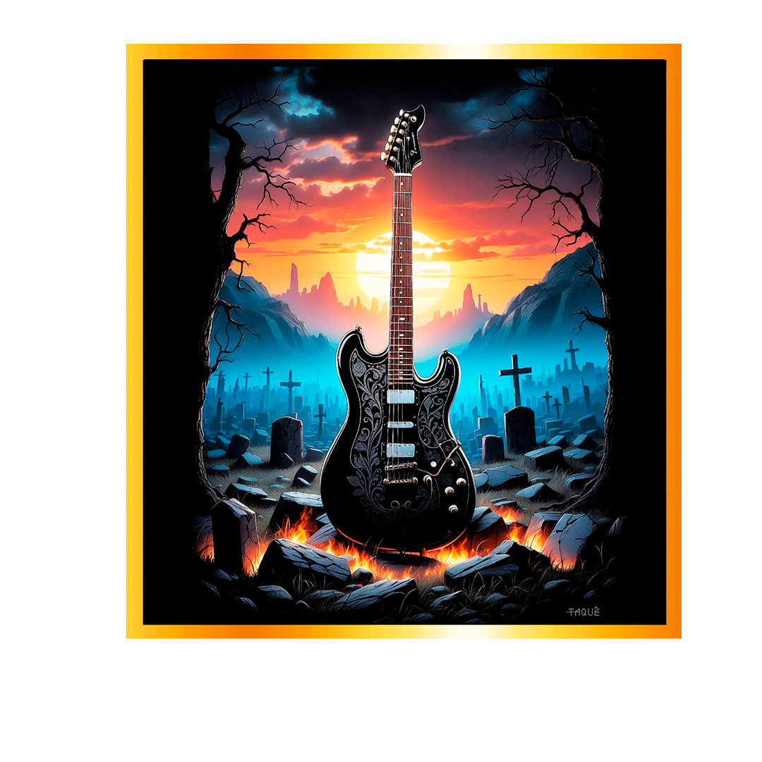 Nome do produto: Camiseta Taquê Graveyard Fender Plus Size