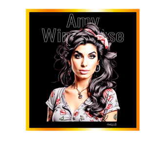 Nome do produtoCamiseta Taquê Lendas - Amy Winehouse