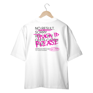 Nome do produto Camiseta Oversized Track ID - Branco