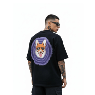 Nome do produto Camiseta Oversized BNT - Preto