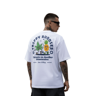 Nome do produto Camiseta Oversized Abacaxi - Branco