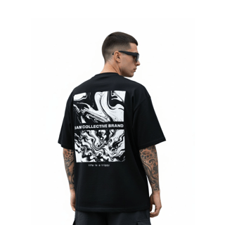 Camiseta Oversized Life is a Trippy - Preto