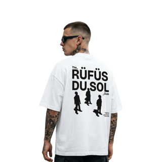 Nome do produto Camiseta Oversized Rüfüs Du Sol Club Ed. Limitada - Branco