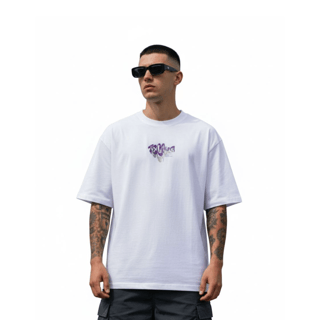 Camiseta Oversized Techno Essence - Branco