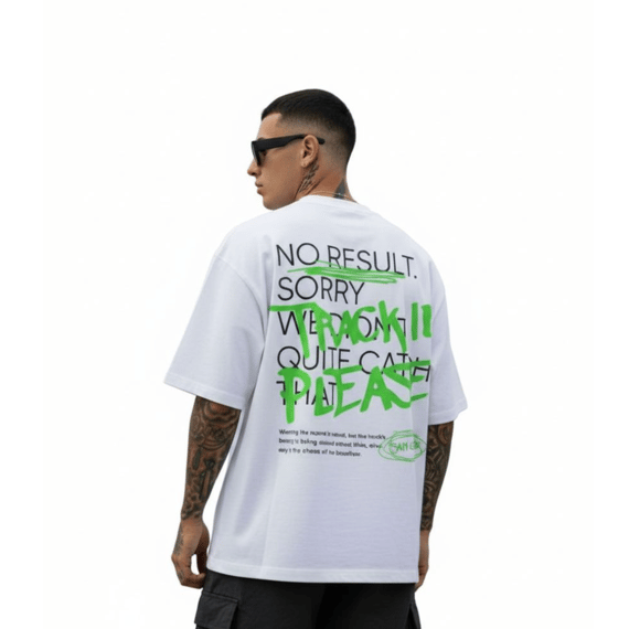 Camiseta Oversized Track ID - Branco