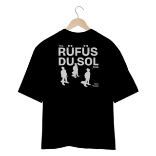 Nome do produto Camiseta Oversized Rüfüs Du Sol Club Ed. Limitada - Preto