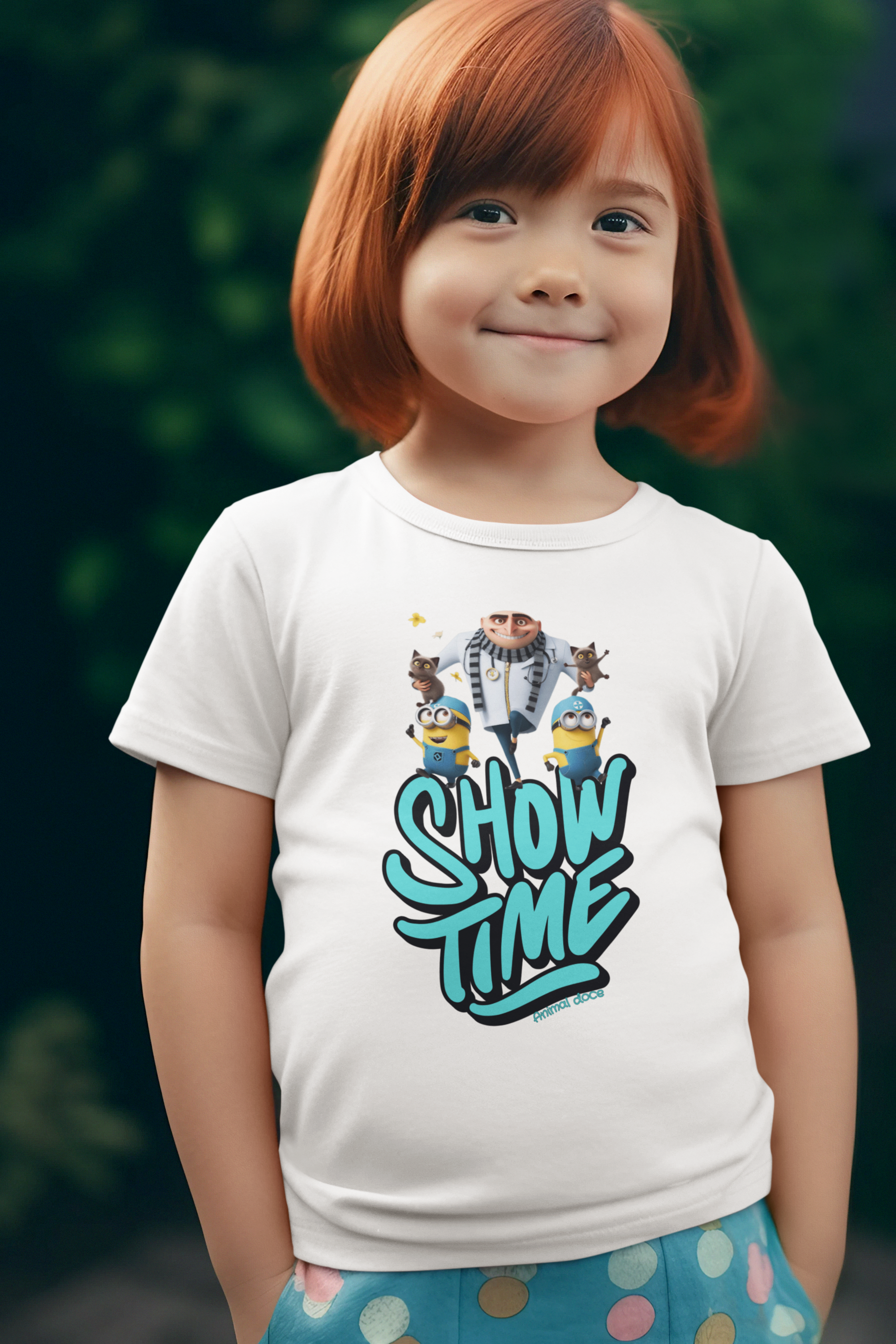 CAMISETA CLASSIC INFANTIL, MEU MALVADO FAVORITO SHOW TIME-2  A 14 ANOS