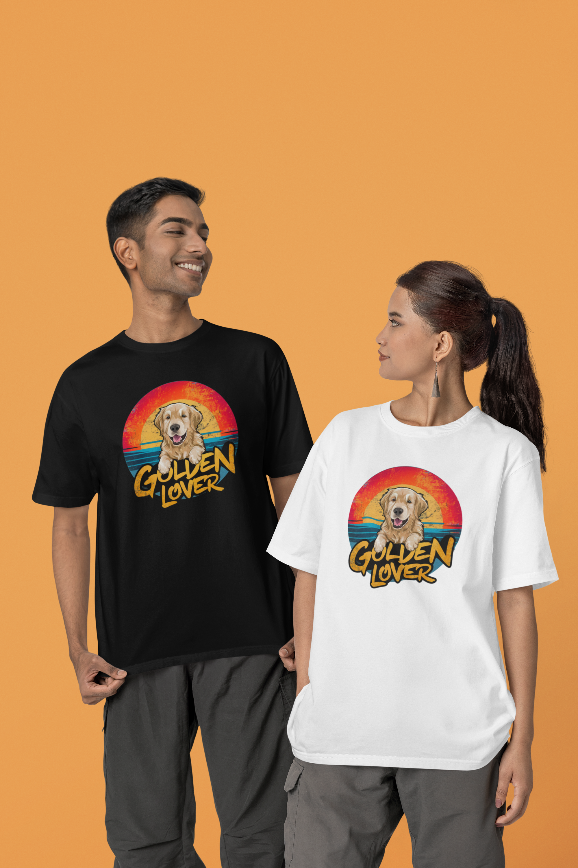 CAMISETA T-SHIRT PRIME, DOG GOLDEN LOVER