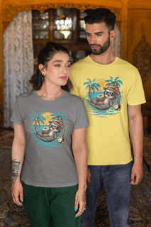 Nome do produto CAMISETA T-SHIRT ESTONADA, BICHO PREGUIÇA