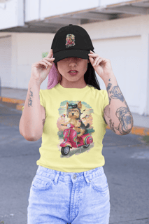 Nome do produto CAMISETA T-SHIRT PIMA, DOG VESPA YORKSHIRE TERRIER