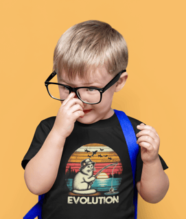 CAMISETA CLASSIC INFANTIL, CAT EVOLUTION-2 A 14 ANOS