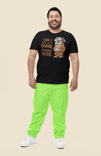 CAMISETA T-SHIRT PLUS SIZE, DOG COFFEE