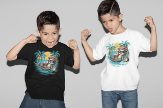 Nome do produto CAMISETA QUALITY INFANTIL, BICHO PREGUIÇA-2 A 8 ANOS