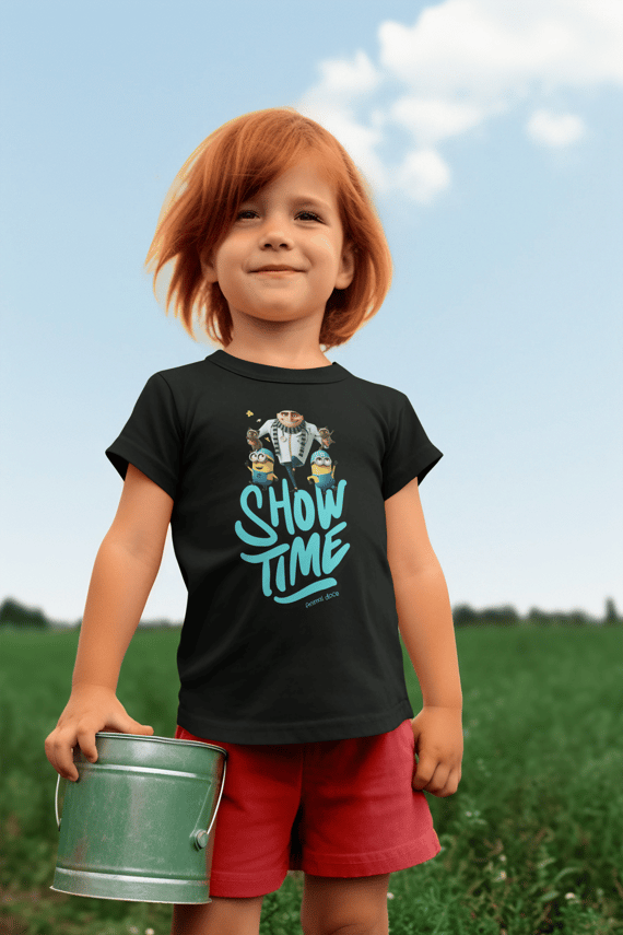 CAMISETA QUALITY INFANTIL, MEU MALVADO FAVORITO SHOW TIME-2 A  8 ANOS