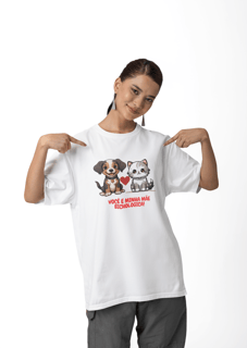 CAMISETA T-SHIRT PRIME, CAT DOG MÃE BICHOLOGICA