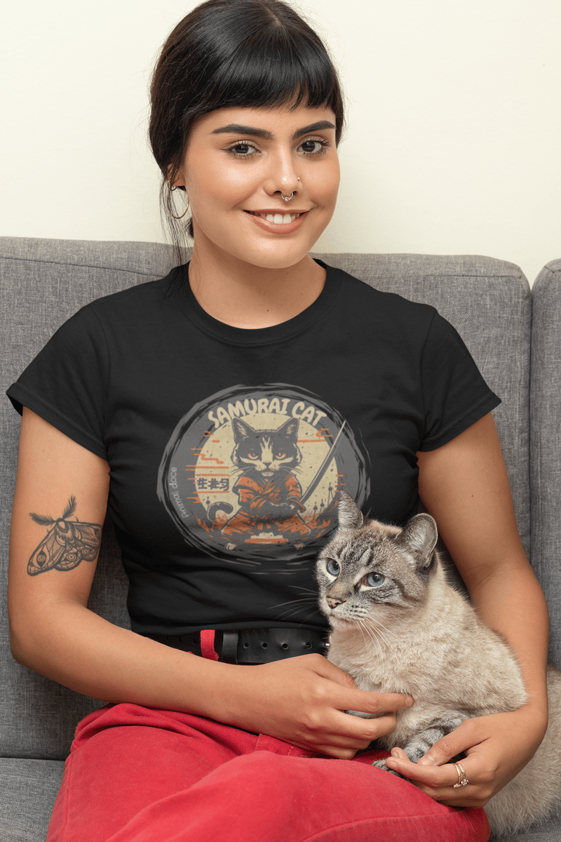 Nome do produto: CAMISETA BABY LONG PRIME, SAMURAI CAT