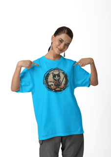 CAMISETA T-SHIRT CLASSIC, SAMURAI CAT