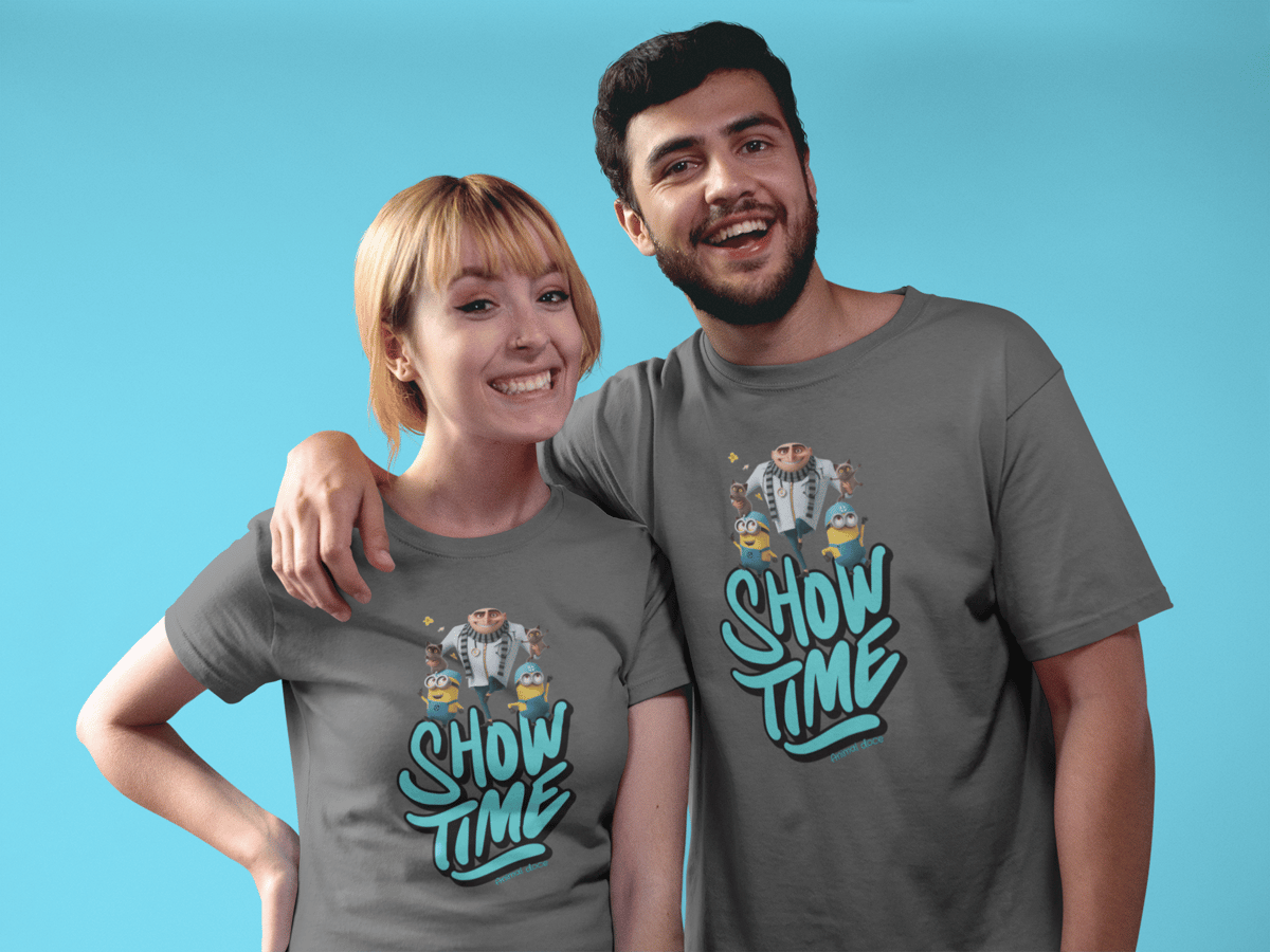 Nome do produto: CAMISETA T-SHIRT ESTONADA, MEU MALVADO FAVORITO SHOW TIME