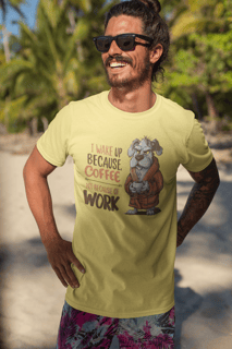 CAMISETA T-SHIRT ESTONADA, DOG COFFEE