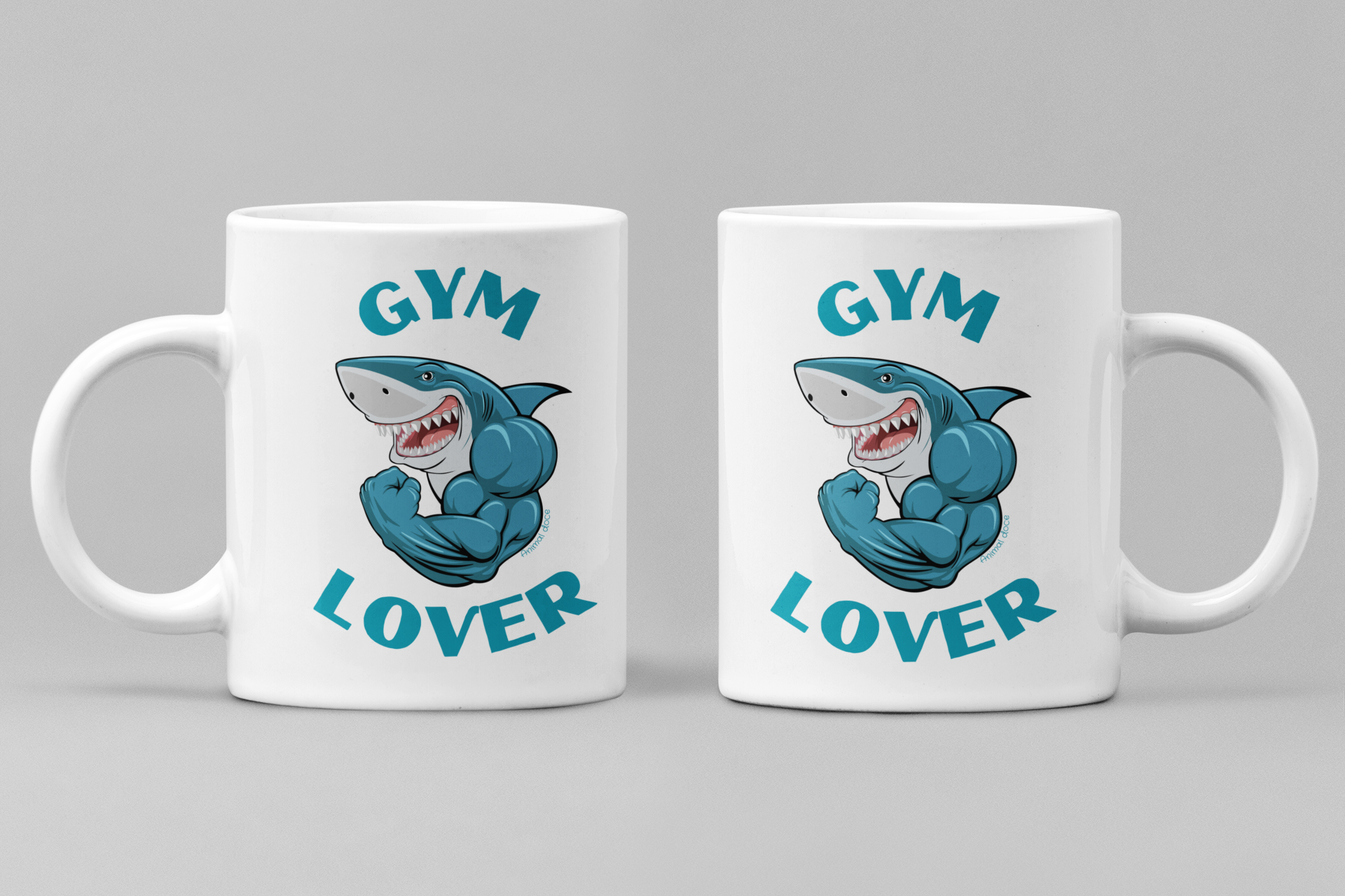 CANECA PERSONALIZADA CRIATIVA EM CERÂMICA, 325ML C/02 LADOS, GYM LOVER