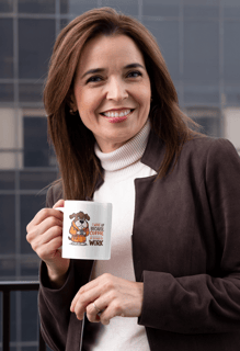 Nome do produto CANECA PERSONALIZADA CRIATIVA EM CERÂMICA, 325ML C/02 LADOS, DOG COFFEE