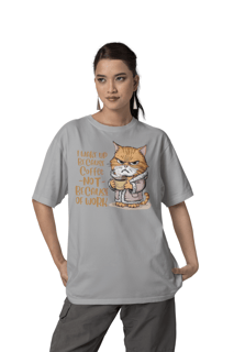 CAMISETA T-SHIRT QUALITY, CAT COFFEE