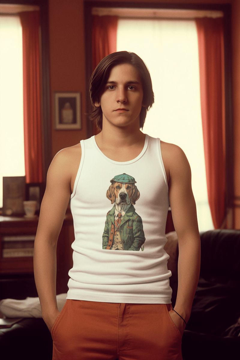 Nome do produto: REGATA CLASSIC, DOG BEAGLE SHERLOCK HOLMES