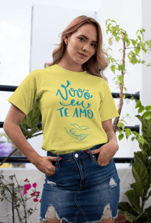 CAMISETA T-SHIRT ESTONADA, PET VOVÓ EU TE AMO