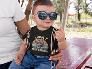 Nome do produto CAMISETA CLASSIC INFANTIL CAT, I DON'T TAKE ORDERS- 2 A 14 ANOS