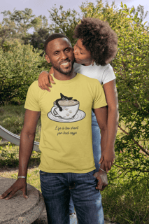 Nome do produto CAMSIETA T-SHIRT ESTONADA, CAT COFFEE
