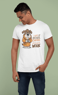 CAMISETA T-SHIRT QUALITY, DOG COFFEE