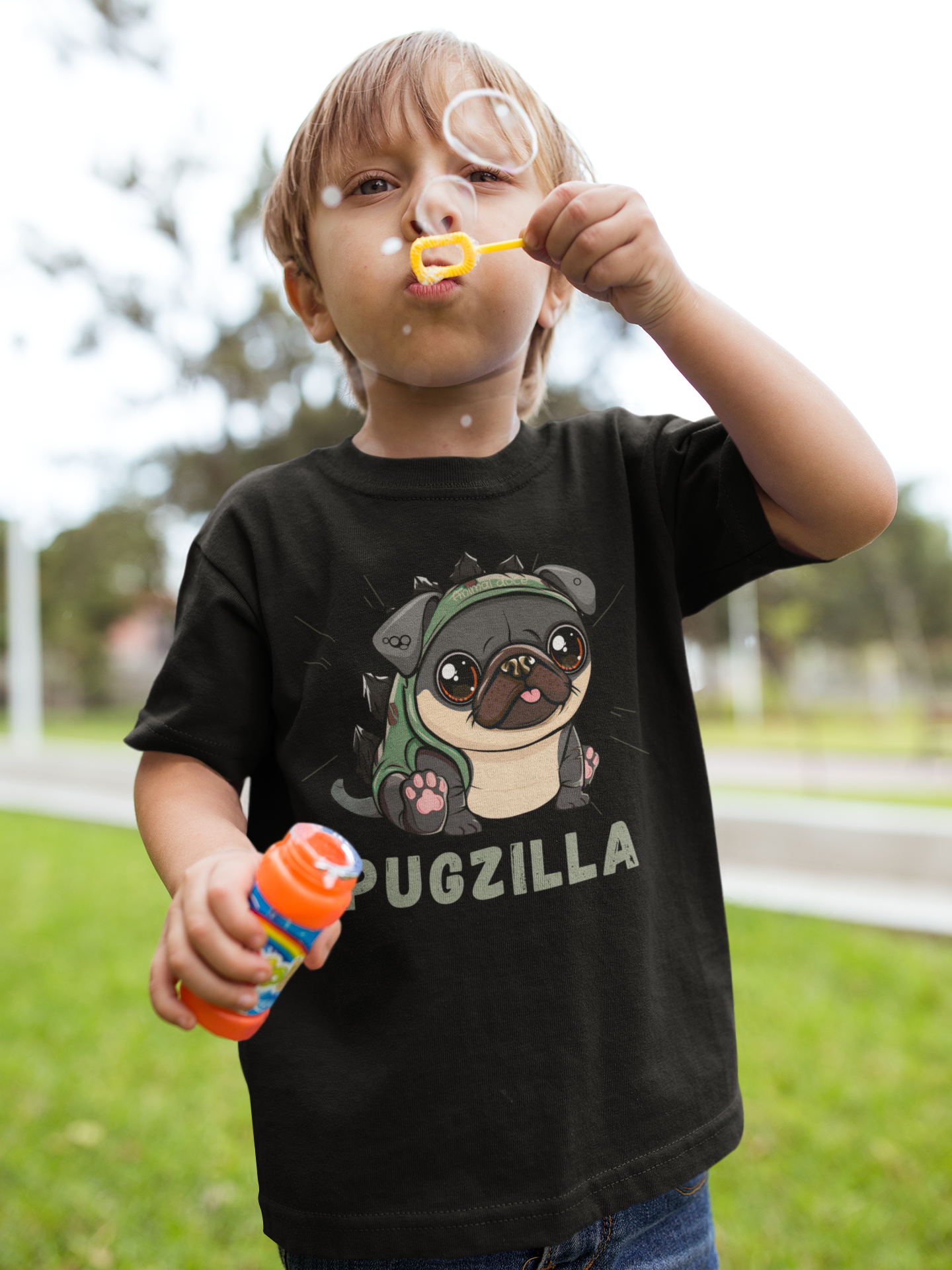 CAMISETA QUALITY INFANTIL PUGZILLA-2 A 8 ANOS