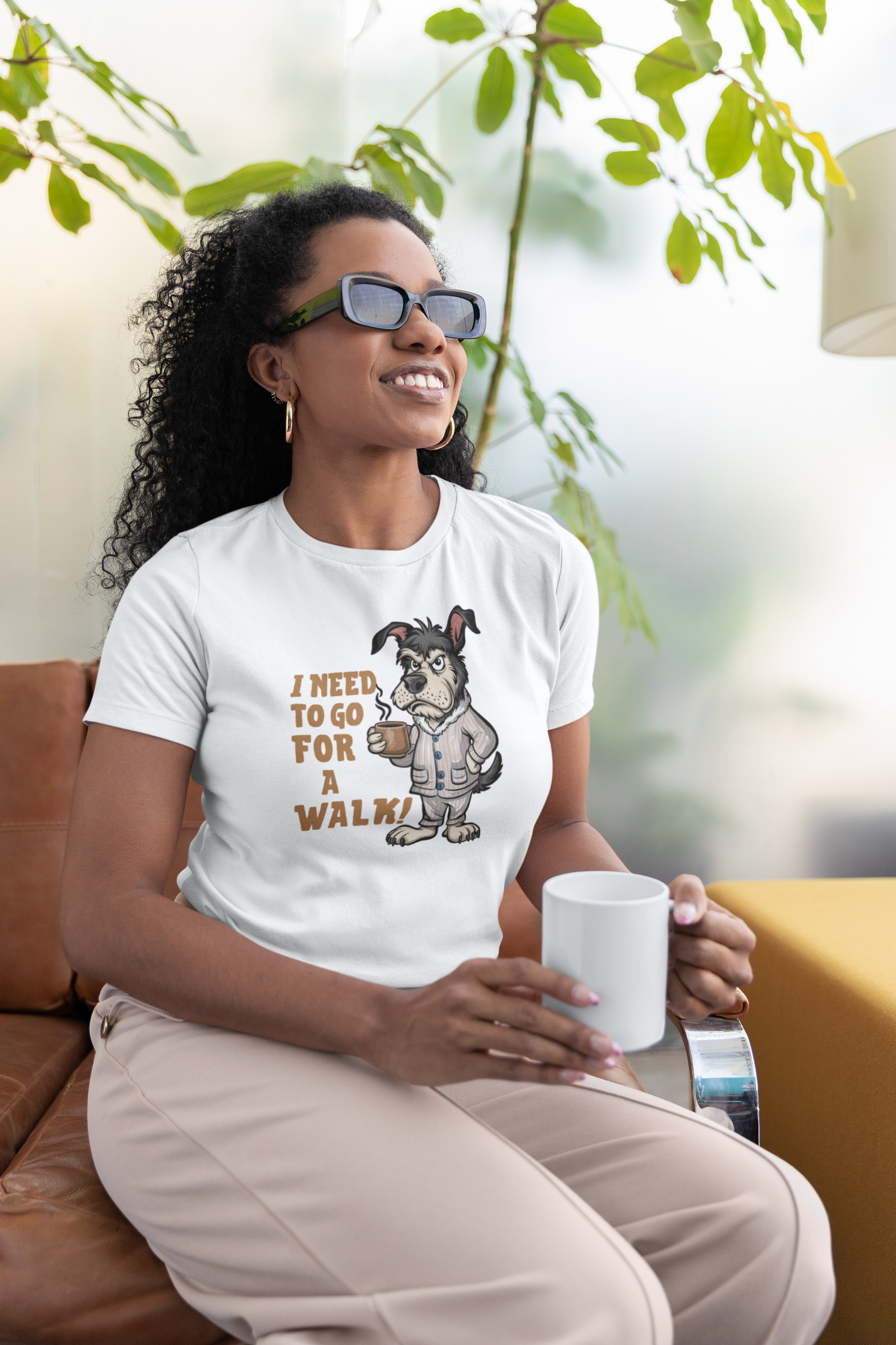 CAMISETA BABY LONG PRIME, DOG COFFEE