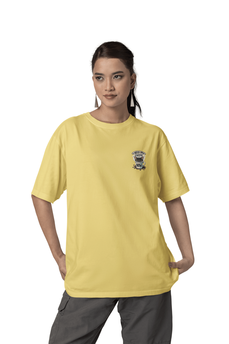 Nome do produto: CAMISETA T-SHIRT ESTONADA MINIMALISTA, CAT COFFEE
