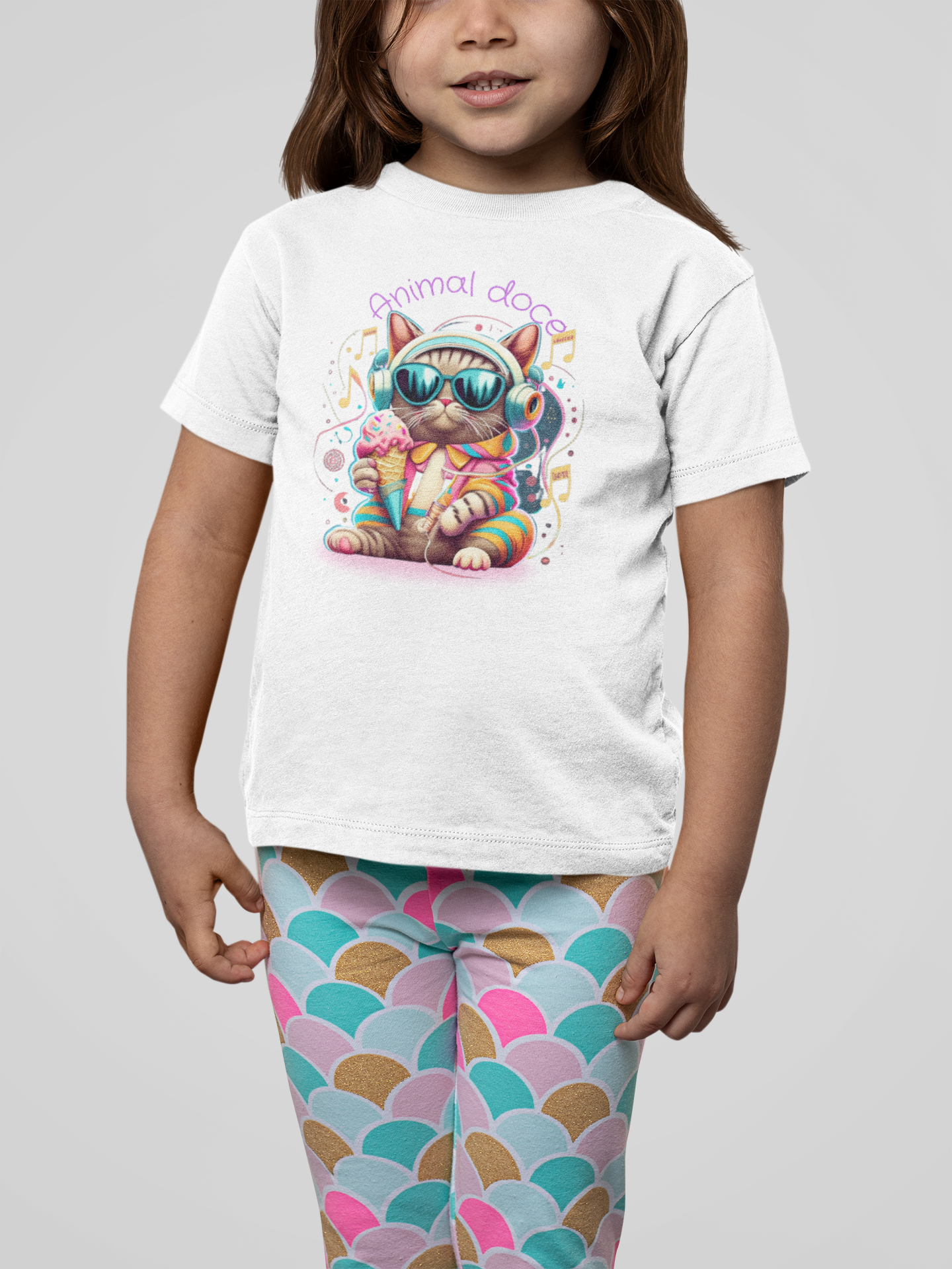 CAMISETA QUALITY INFANTIL CAT, ANIMAL DOCE-10 A 14 ANOS