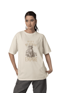 Nome do produto CAMISETA T-SHIRT PIMA, MY CAT IS MY ROMAN