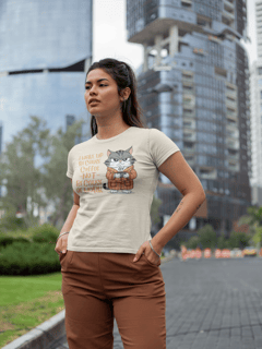 Nome do produto CAMISETA BABY LONG PIMA, CAT COFFEE