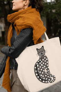 ECOBAG GRANDE CRU CAT, 100%ALGODAO