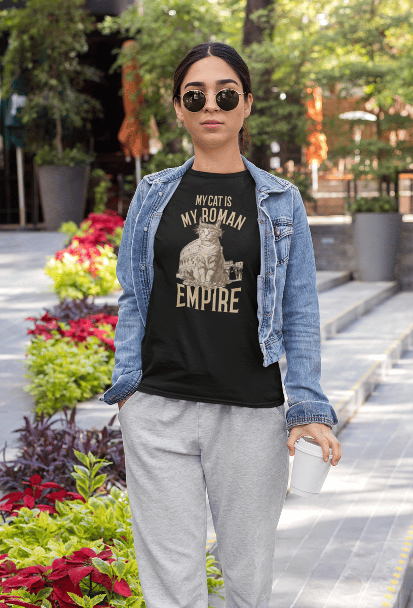 Nome do produto: CAMISETA T-SHIRT PRIME, MY CAT IS MY ROMAN