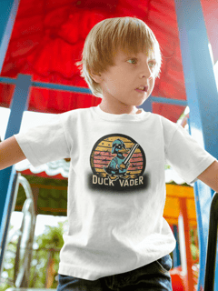 CAMISETA CLASSIC INFANTIL, DUCK VADER STAR WARS-2 A 14 ANOS