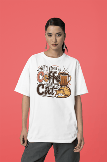 CAMISETA T-SHIRT PRIME, CAT COFFEE