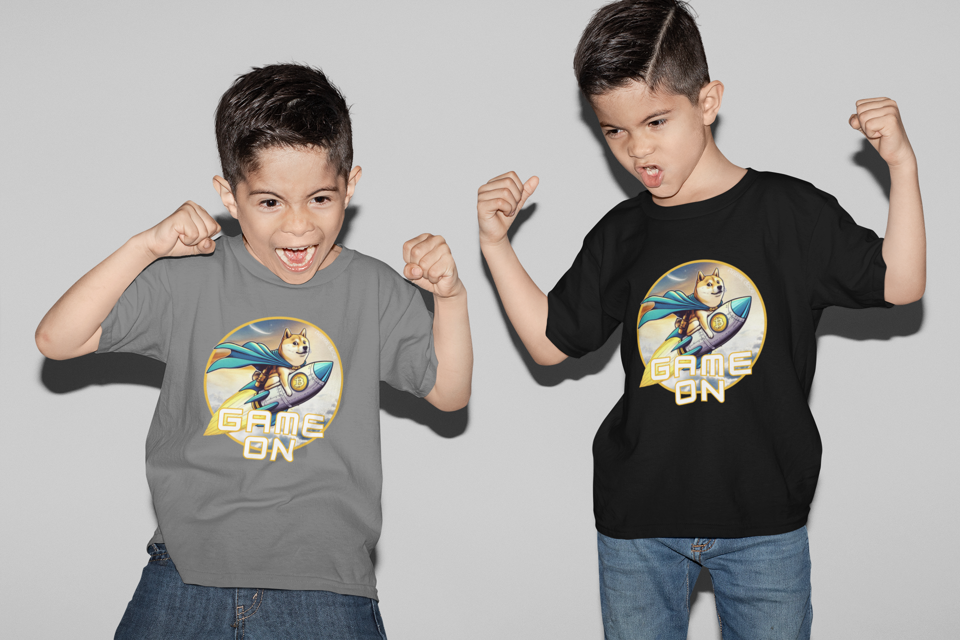 CAMISETA CLASSIC INFANTIL, BITCOIN GAME ON-2 A 14 ANOS