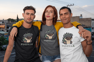 Nome do produto CAMISETA T-SHIRT PIMA, PUGZILLA 