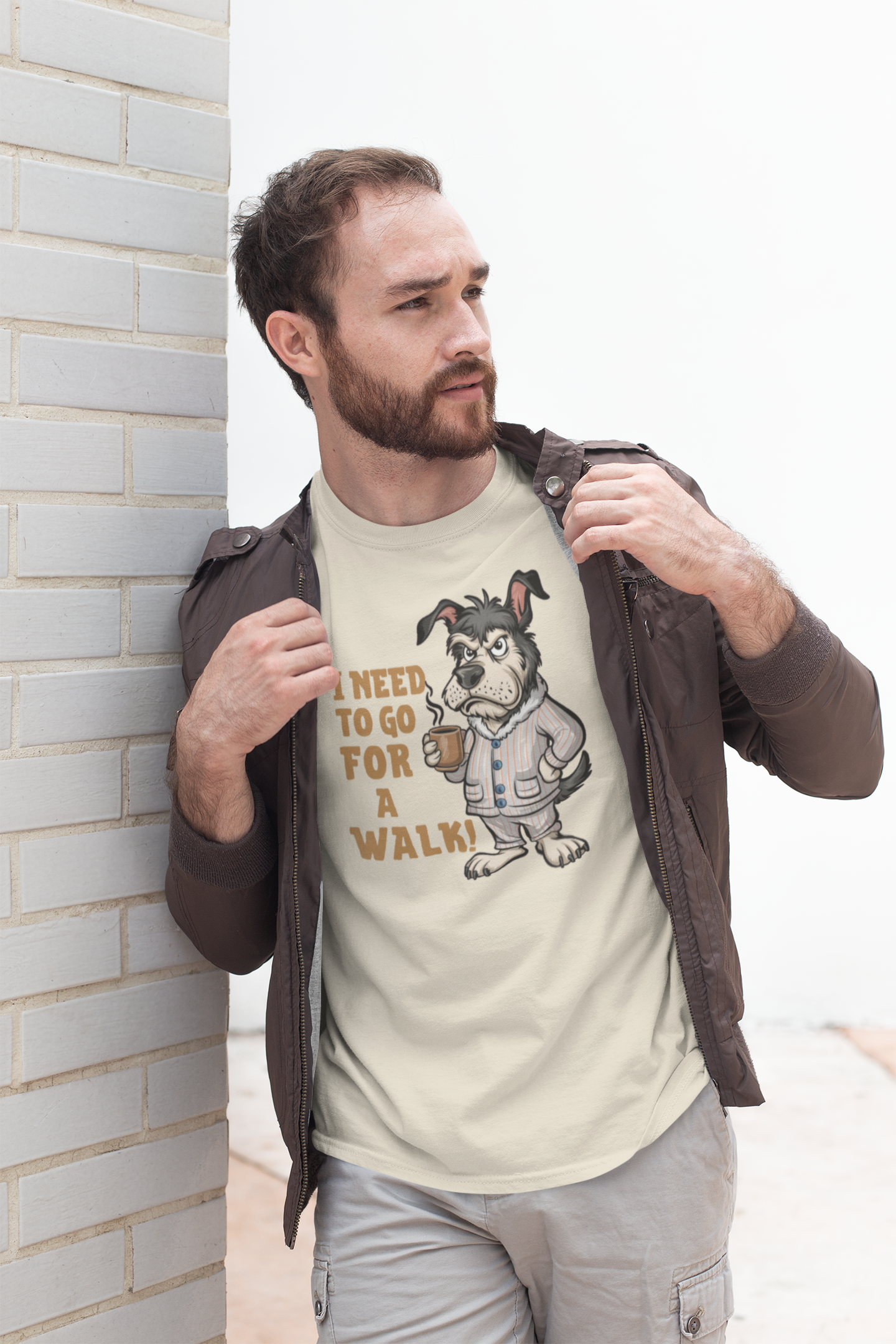 CAMISETA T-SHIRT PIMA, DOG COFFEE