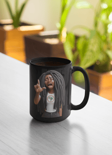 Caneca Faz o L (Preta)