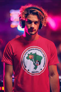 Nome do produto Camiseta Movimento Sem Picanha Mapa e Abóbora