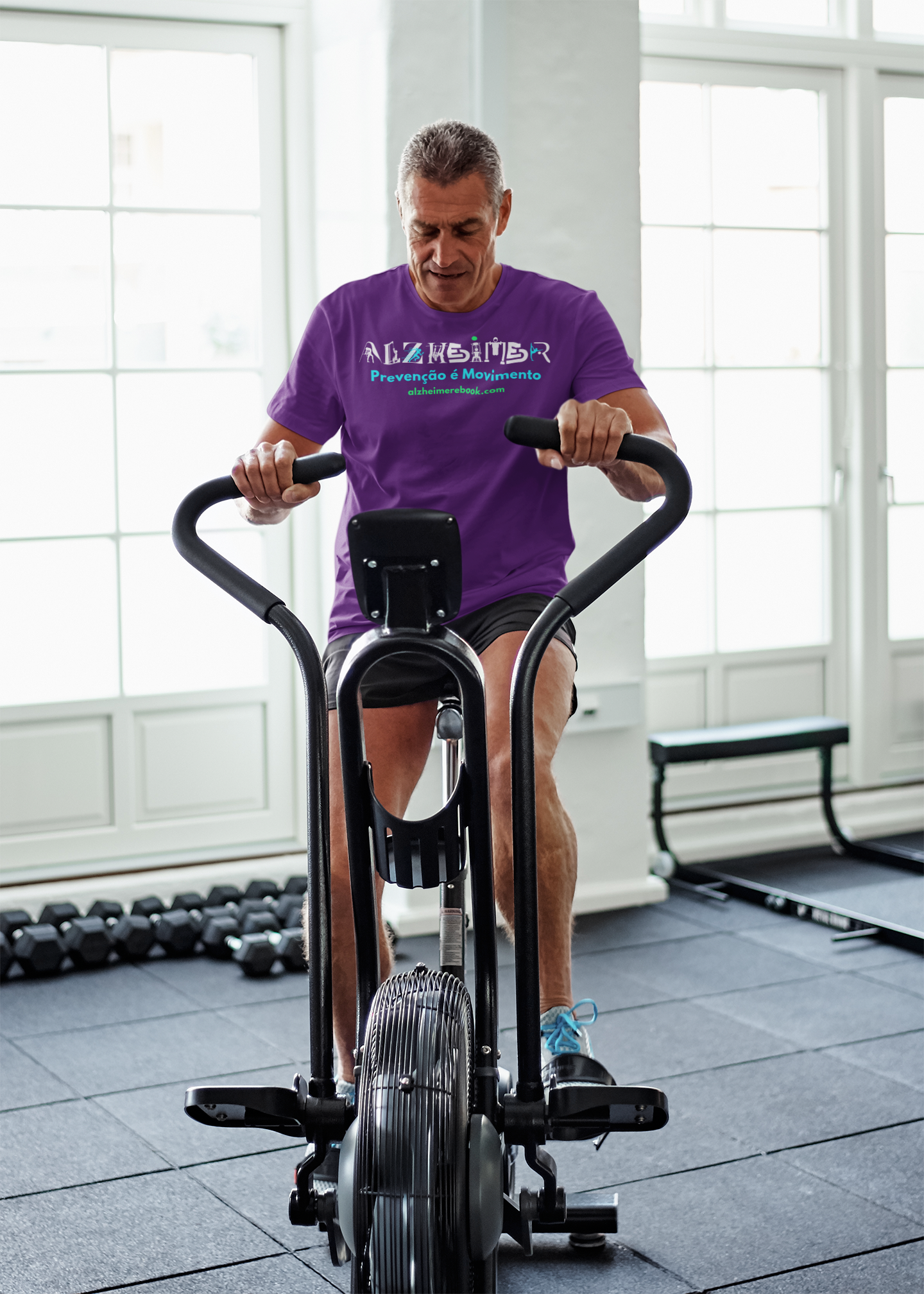 Camisa Fevereiro Roxo - Alzheimer: Prevenção é Movimento