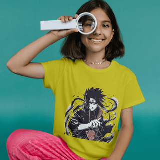 Camiseta Infantil Naruto Sasuke