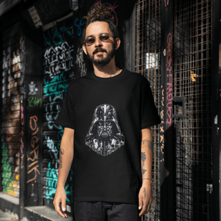 Camiseta Masculina Star Wars Darth Vader Arte